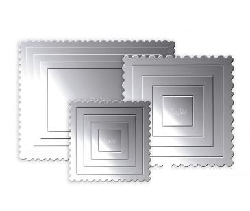 Cake Board Quadrada 25,5x25,5 Prata Unidade